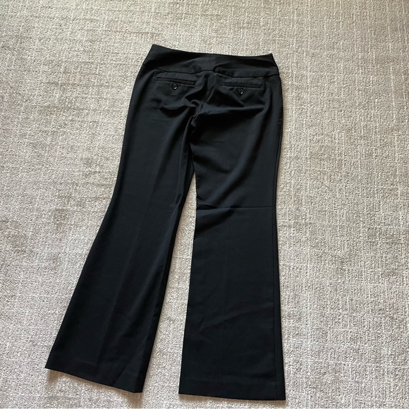 EXPRESS Editor Pants, Black Trousers, Straight Flare Leg, Work Pants, size 4S - Picture 2 of 8